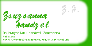 zsuzsanna handzel business card
